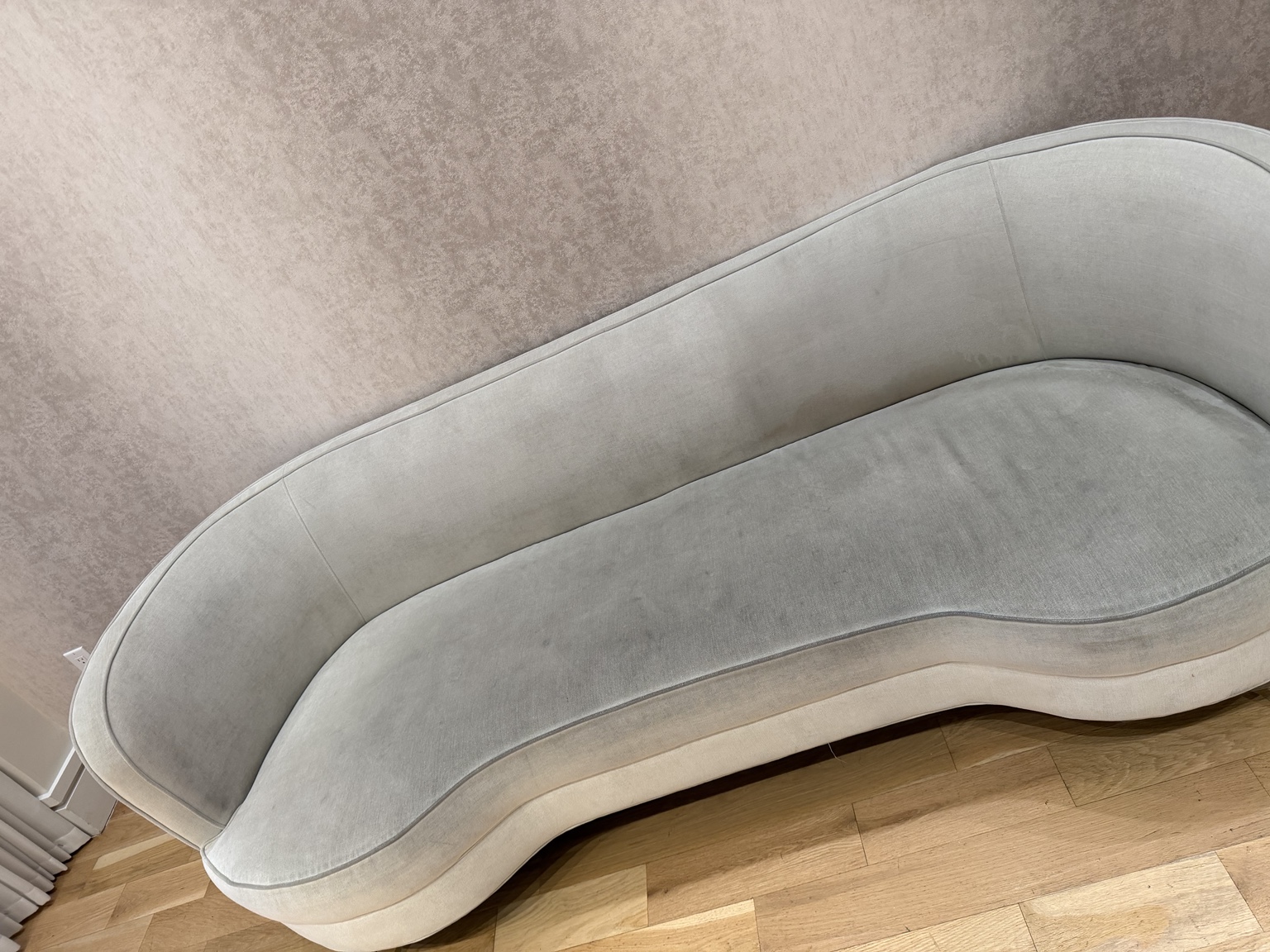 Sofa before cleaning